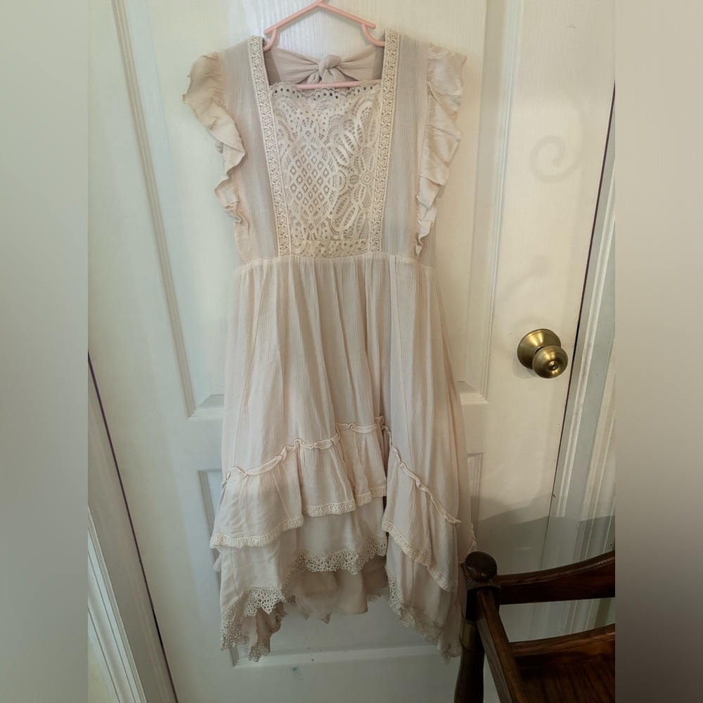 Joyfolie girls Cassia dress in Ecru (cream)